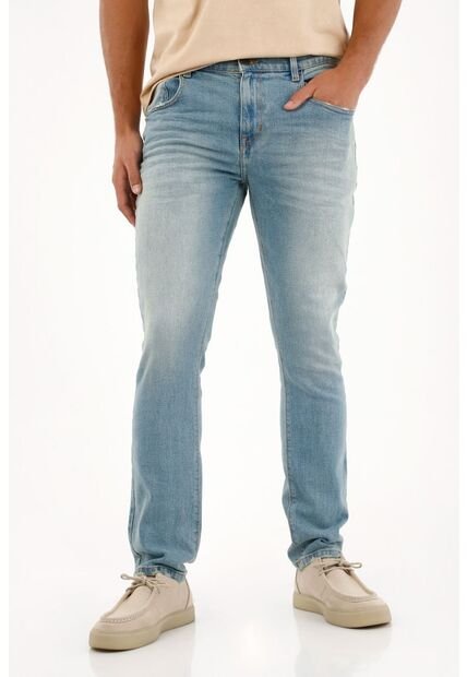 Tennis Jean Nudy Tono Claro Con Textura Lisa Para Hombre