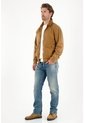 Tennis Chaqueta Tipo Bomber Café Para Hombre de Tennis