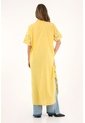 Tennis Kimono Amarillo Con Tela Bordada Para Mujer de Tennis