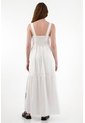 Tennis Vestido Amplio De Tiras Con Bordado Crudo Para Mujer de Tennis