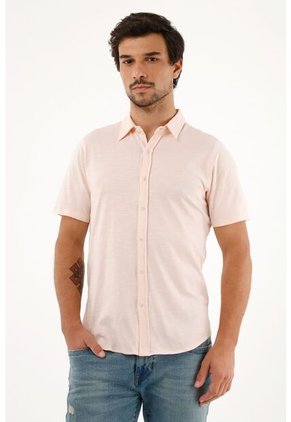 Camiseta Rosada En 100% Algodón Para Hombre
