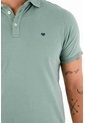 Tennis Polo Slim Fit Verde Licra Para Hombre de Tennis
