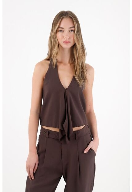 Tennis Chaleco Con Caída Asimétrica Para Mujer