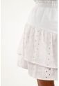 Falda Blanca Corta En Ojalillo Para Niña de Tennis