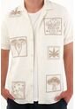 Tennis Camisa Tipo Bowling Crudo Para Hombre de Tennis