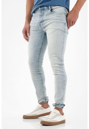 Tennis Jean Azul Cinco Bolsillos Para Hombre