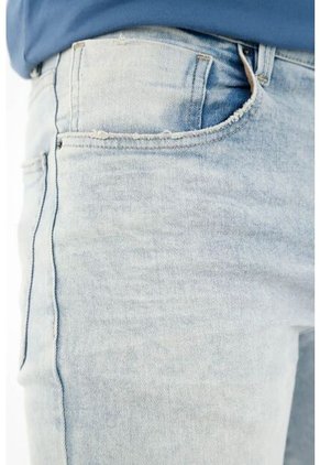 Tennis Jean Azul Cinco Bolsillos Para Hombre