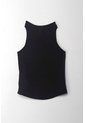 Tennis Camiseta En Tela Tejida Con Brillo Negra Para Mujer de Tennis