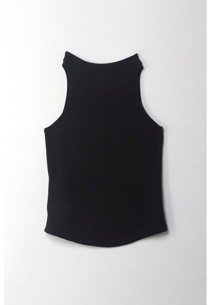 Tennis Camiseta En Tela Tejida Con Brillo Negra Para Mujer