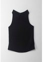 Tennis Camiseta En Tela Tejida Con Brillo Negra Para Mujer de Tennis