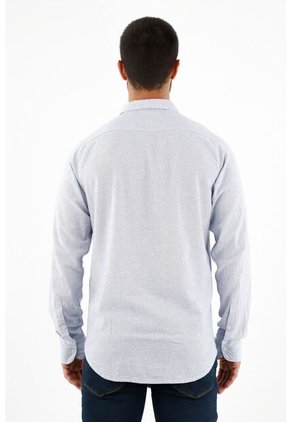 Tennis Camisa Azul Con Mini Raqueta Bordada Para Hombre