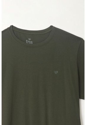 Camiseta Manga Corta Verde Para Hombre