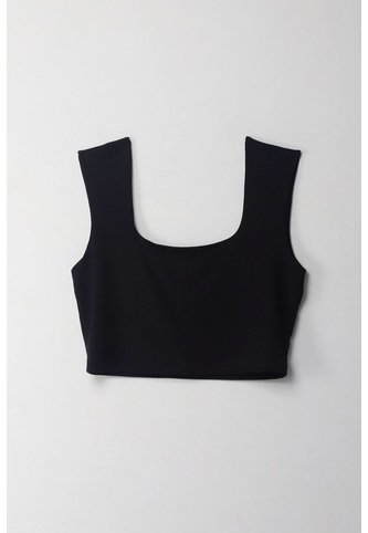 Tennis Camiseta Crop Manga Sisa Negra Con Acabado Ligero Para Mujer Tennis