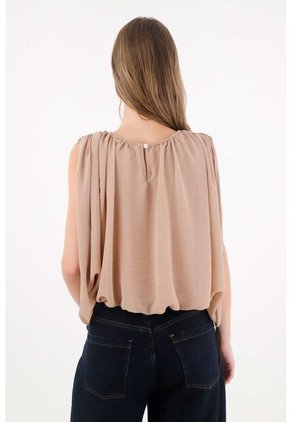 Tennis Camisa En Tela Liviana Y Vaporosa Crudo Con Acabado Suave Para Mujer