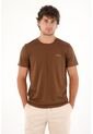 Tennis Camiseta Jersey Con Mini Estampado Café Para Hombre de Tennis