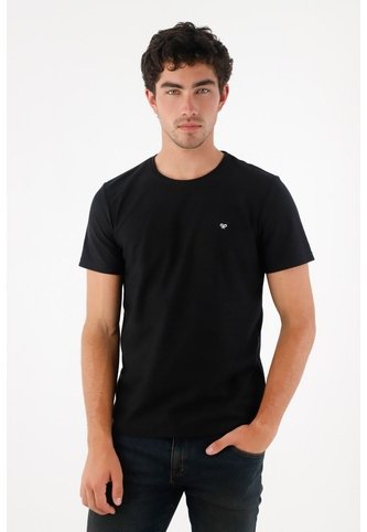 Tennis Camiseta Básica Con Raqueta Negra Para Hombre Tennis