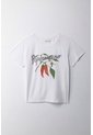 Tennis Camiseta Básica Estampada Blanca Con Acabado Liso Para Mujer de Tennis