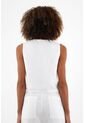 Chaleco En Lino Blanco Para Mujer de Tennis