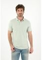 Tennis Polo En Tela Piqué Lycra Verde Con Diseño Limpio Para Hombre Con Detalle único de Tennis