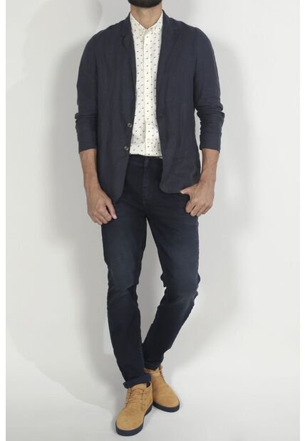 Blazer Para Hombre Tennis, Tela Lino