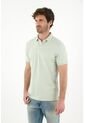 Tennis Polo En Tela Piqué Lycra Verde Con Diseño Limpio Para Hombre Con Detalle único de Tennis