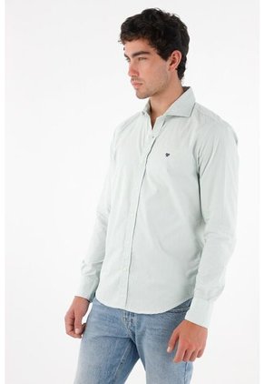 Tennis Camisa Clásica Con Raqueta Con Acabado Mate Para Hombre