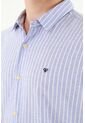 Camisa Cuello Francés Azul Para Hombre de Tennis