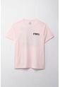 Camiseta Manga Corta Estampada Rosada Para Hombre de Tennis