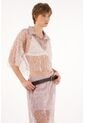 Tennis Camisa Morada Con Transparencia Y Lentejuelas Para Mujer de Tennis