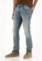 Tennis Jean Nudy Tiro Medio Azul Con Detalle Fruncido Para Hombre de Tennis
