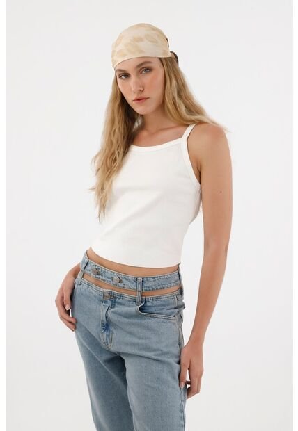 Tennis Camiseta Crop De Tiras Para Mujer