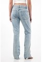 Tennis Jean Recto Tiro Medio Azul Con Cuello Definido Para Mujer de Tennis