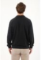Tennis Buzo Tipo Polo Con Raqueta Bordada Negro Para Hombre de Tennis