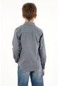 Camisa Oxford Manga Larga Azul Para Niño de Tennis