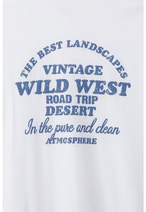 Tennis Camiseta Manga Corta Estampada Blanca Para Hombre