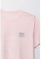 Camiseta Manga Corta Estampada Rosada Para Hombre de Tennis