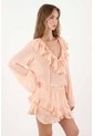 Tennis Vestido Corto Con Boleros Naranja Para Mujer de Tennis