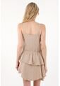 Tennis Vestido Corto Con Boleros Café Con Diseño Limpio Para Mujer de Tennis