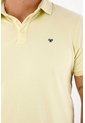 Tennis Polo En Piqué Licra  Amarilla Para Hombre de Tennis