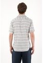 Tennis Camisa Tipo Bowling Preteñida A Rayas Para Hombre de Tennis