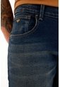 Tennis Jean Nudy Azul Tiro Medio Con Bigotes 3D Para Hombre de Tennis