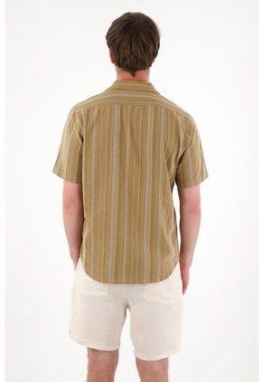 Tennis Camisa Con Diseño A Rayas De Ajuste Cómodo Para Hombre