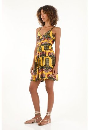 Tennis Vestido Con Estampado De Flores Corto Para Mujer