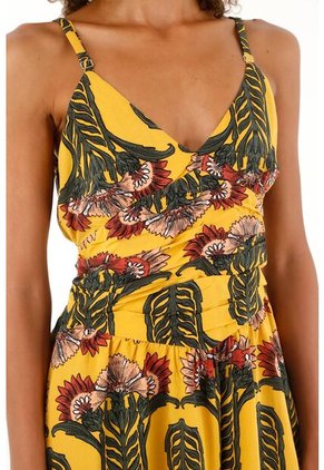 Tennis Vestido Con Estampado De Flores Corto Para Mujer