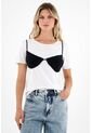 Tennis Top Negro Tejido Para Mujer de Tennis