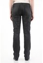 Tennis Jean Recto Tiro Alto Negro Para Mujer de Tennis