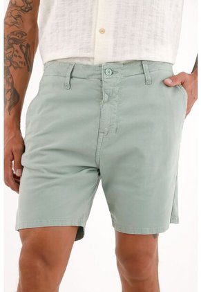 Tennis Bermuda Verde Con Teñido Overdye Para Hombre