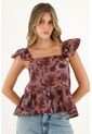Camisa Morada De Tiras Para Mujer de Tennis