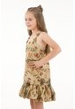 Vestido Corto Con Estampado De Flores Para Niña de Tennis
