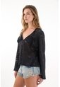 Tennis Camisa En Encaje Con Boleros Negra Para Mujer de Tennis